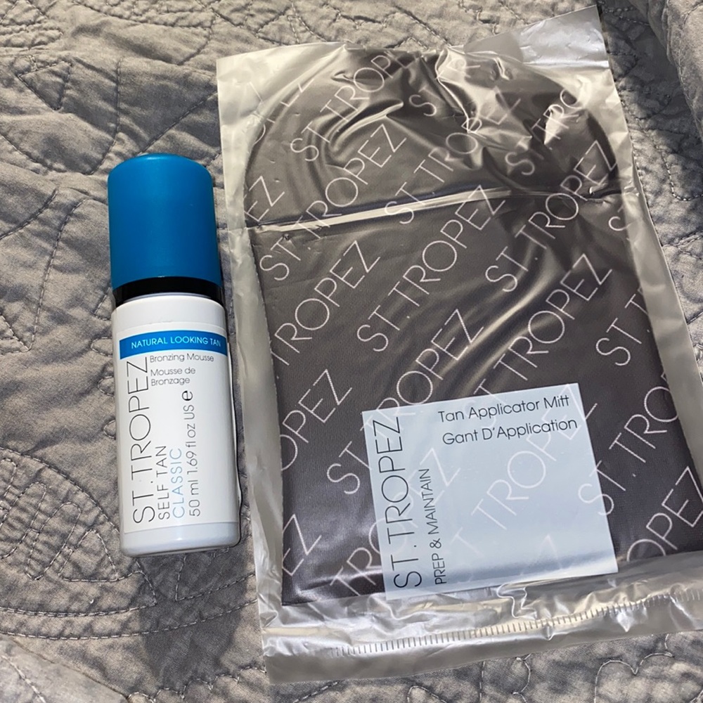 St. Tropez self tanner & applicator mit